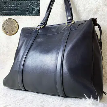 에프클리오 올 가죽 비즈니스 백 핸드백 다기능 수납 A4 블랙