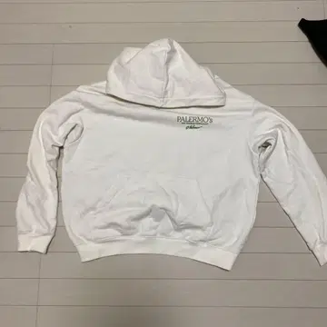 PALERMO'S 후드 부착 후드티 화이트