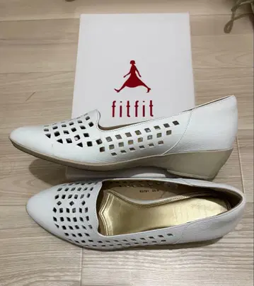fitfit 화이트 메쉬 펌프스 25.0cm