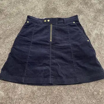 르꼬끄 골프 스커트 코듀로이 네이비