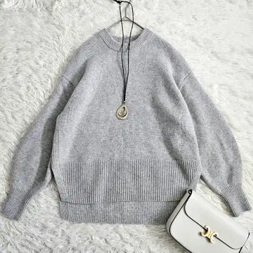 새상품급 플라스테 엑스트라 파인 메리노울 크루넥 워셔블