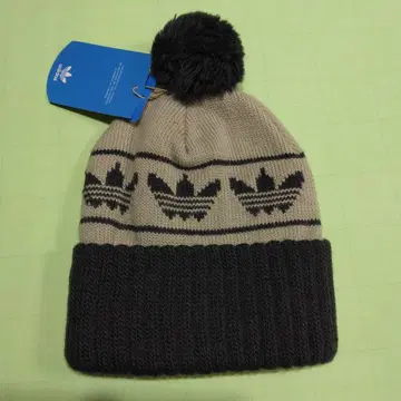 adidas 폼폼 포함 니트 모자 OSFX 울 100%