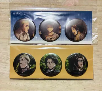 진격의 거인 WIT 캔뱃지 리바이 엘빈 한지 벌스데이 거대수