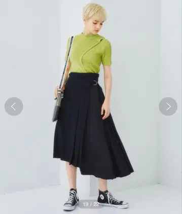 [STUDIOUS] 2WAY 아시메 랩스커트 사이즈 1