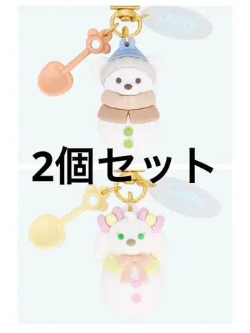 눈사람 키링 쿠키앤 더피