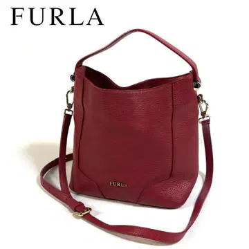 [ 새상품급 ] FURLA 가죽 2way 토트백 주름 가죽 이탈리아제