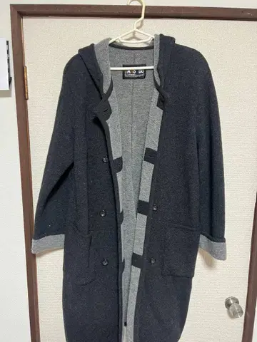 nano universe 후드 부착 롱 가디건