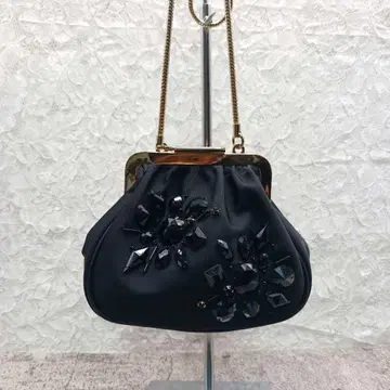 새상품급 케이트 스페이드 비쥬 가마구치 2way 체인 백 블랙