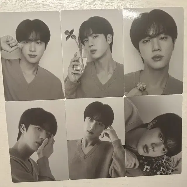 방탄소년단 BTS 진 모노크롬 포카