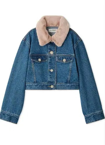 릴리 브라운 캔디 재고 데님 자켓 퍼 없음