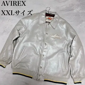 avilex varsty 양가죽 올 가죽 자켓