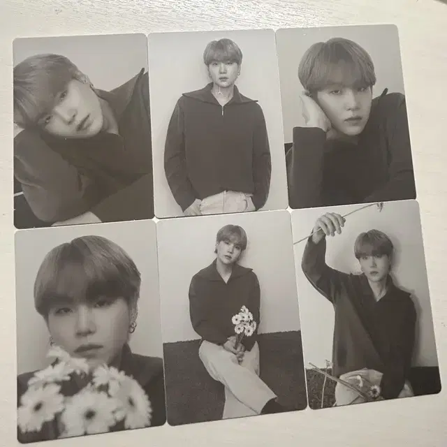 방탄소년단 슈가 모노크롬 포토카드