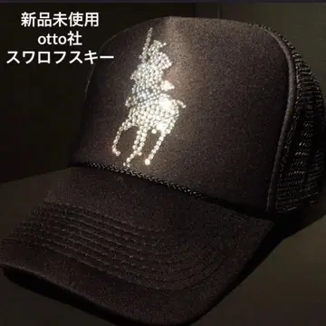 새상품 호스 나이트 스와로브스키 메쉬 캡 오토사제 y2k