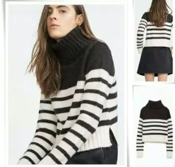 ZARA 보더 니트 스웨터