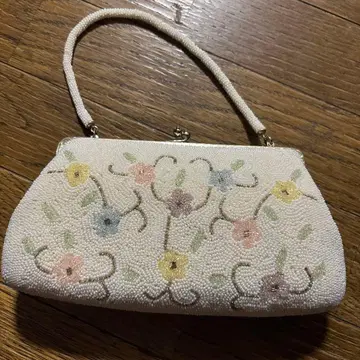 비즈 자수 꽃무늬 일본 의류용 가방