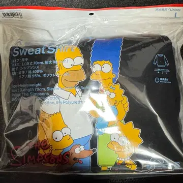 훼미리마트 한정판 심슨 맨투맨 트레이닝복 L 사이즈