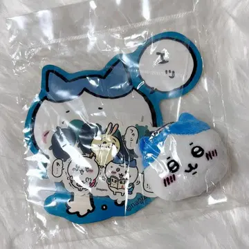 하치와레 봉제 인형 핀 배지 스티커 3종 세트