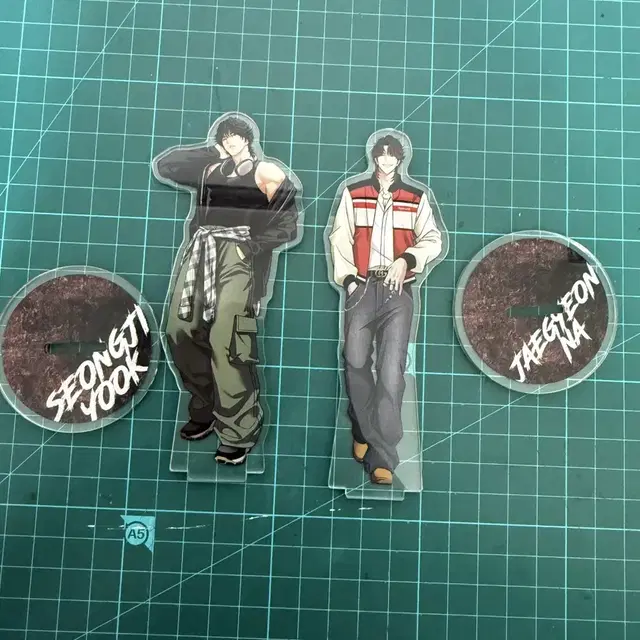 보호필름제거)육성지,나재견 아크릴 스탠드