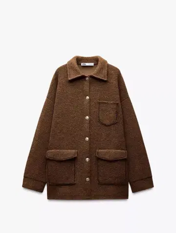 ZARA 벨벳 니트 가디건