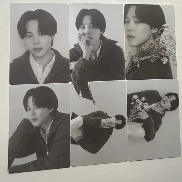 방탄소년단 지민 모노크롬 포토카드