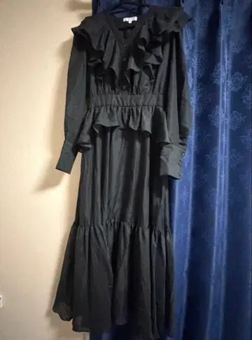 rienda 빈티지 플라워 페플럼 원피스