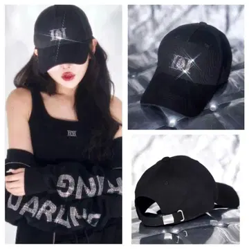 [ Darich ] 다리치 크리스탈 로고 캡 새상품