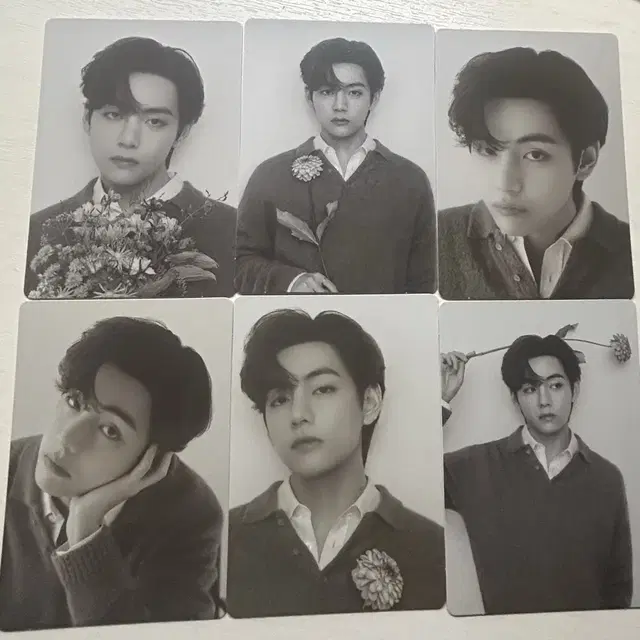 방탄소년단 뷔 모노크롬 포토카드