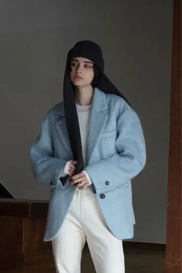 CLANE MIX SHAGGY OVER TAILORED JACKET