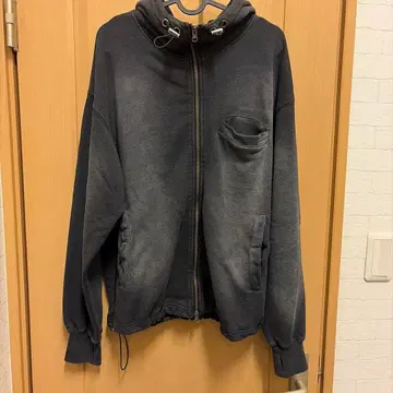 [ WISH FOR EVER ] 블랙 지퍼 후드티