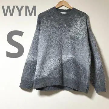 WYM MOHAIR BLEND JACQUARD SHAGGY KNIT S