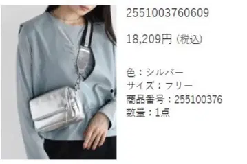 nouer 실버 백 ( YAMADAYA ) 새상품급