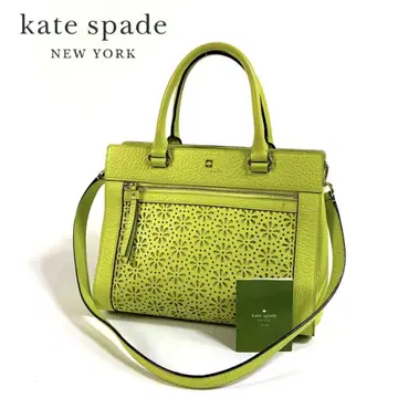 [컨디션 최상] 케이트 스페이드 가죽 2way 핸드백 그린 카드 포함