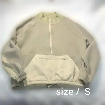 REMI RELIEF 플리스 아노락 베이지 S