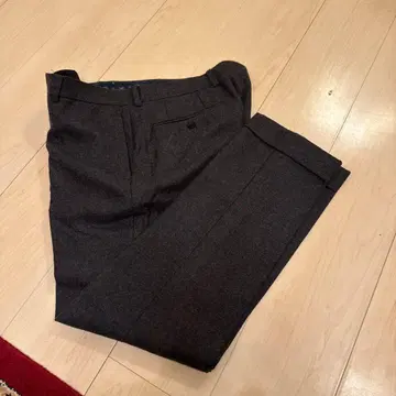 플란넬 팬츠 짙은 그레이