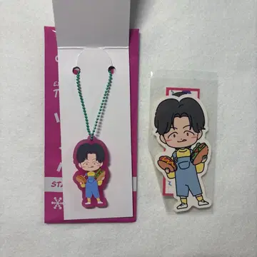 사와모토 나츠키 러버 키링 & 스티커 세트