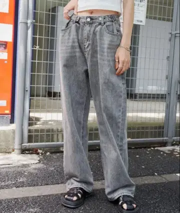 Auntie Rosa Holiday 하이웨스트 루즈 데님