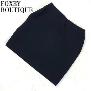 LA4542 폭시 부티크 리브 타이트 스커트 블랙 42