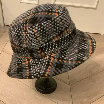 체크 무늬 버킷 햇 L 사이즈