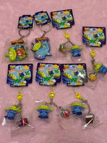 리틀 그린맨 지역 한정 키링 7개 세트