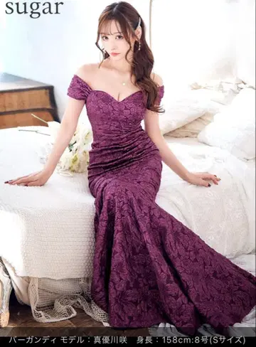 [ UNA VALERIE ] 플라워 자카드 오프숄더 드레스