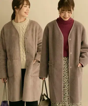 [ 새상품 ] 어반 리서치 서니 라벨 페이크 무스탕 리버서블 코트