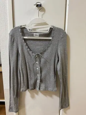 The Barnnet 긴팔 가디건 그레이