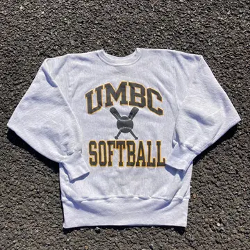 L 사이즈 90s Champion 러버 삼단 리버스 위브 자수 택