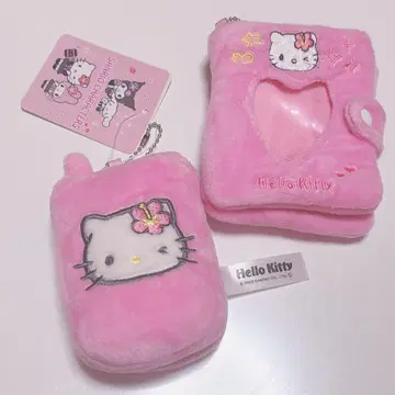 헬로키티 핸드폰 파우치 거울 포함 폴더폰 y2k 갸루 핑크