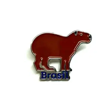 오사카 간사이 엑스포 2025 브라질관 파빌리온 카피바라 핀 배지