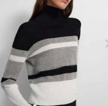 띠어리 실크 혼방 보더 니트 S 사이즈