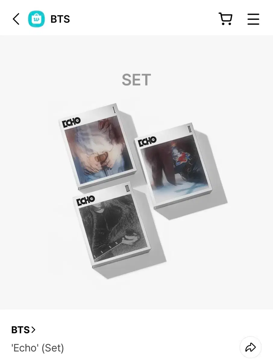 Bangtan Sonyeondan Seokjin Jin solo album Jin Ecco Echo album sealed