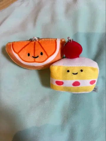 퀄리아 닛코리노 봉제 인형 가챠 숏케이크 오렌지