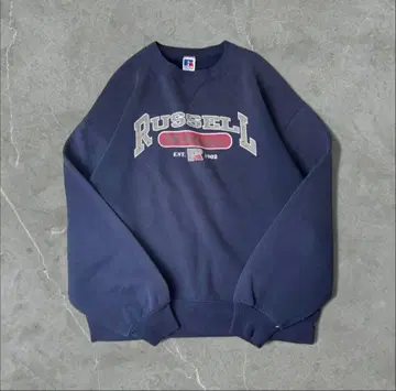 90s USA RUSSELL ATHLETIC 칼리지 로고 맨투맨 L