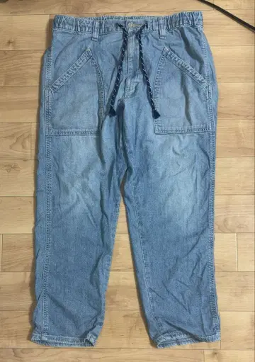 Lee 리 베이커 이지 크롭 팬츠 LM5932 블루